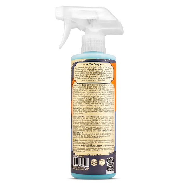 Chemical Guys Tire Kicker Extra Glossy Tire Shine - 16oz - Bull Strap