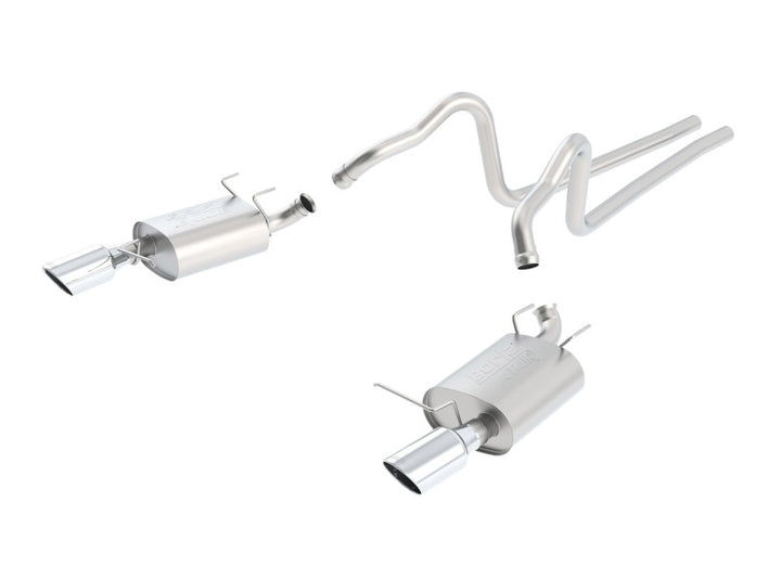 Borla 11-12 Ford Mustang 3.7L AT/MT RWD 2dr ATAK SS Catback Exhaust - Bull Strap