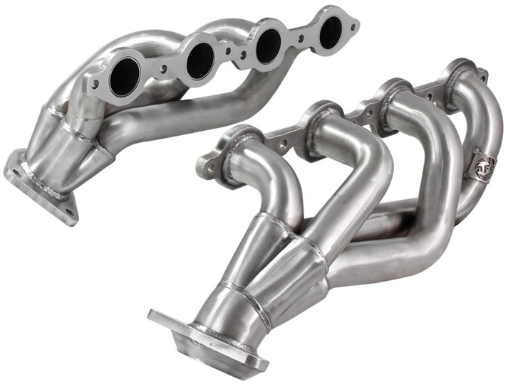 aFe Power Twisted Steel Headers 409 Stainless Steel 02-13 GM Silverado/Sierra 1500 V8 GMT800/GMT900 - Bull Strap