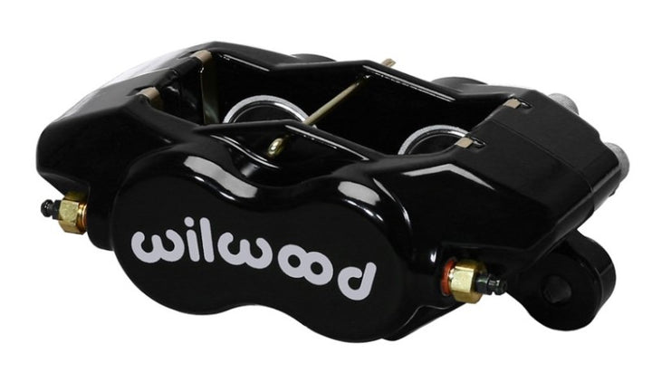 Wilwood Caliper-Forged Dynalite-Black 1.75in Pistons .81in Disc - Bull Strap