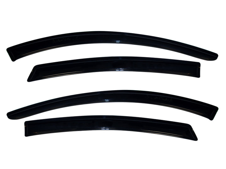 AVS 09-13 Mazda 6 Ventvisor Outside Mount Window Deflectors 4pc - Smoke - Bull Strap