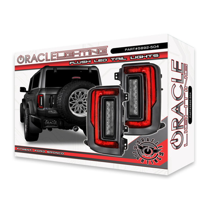 Oracle Lighting 21-22 Ford Bronco Flush Style LED Taillights - Bull Strap