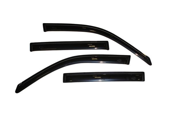 AVS 01-07 Toyota Highlander Ventvisor Outside Mount Window Deflectors 4pc - Smoke - Bull Strap