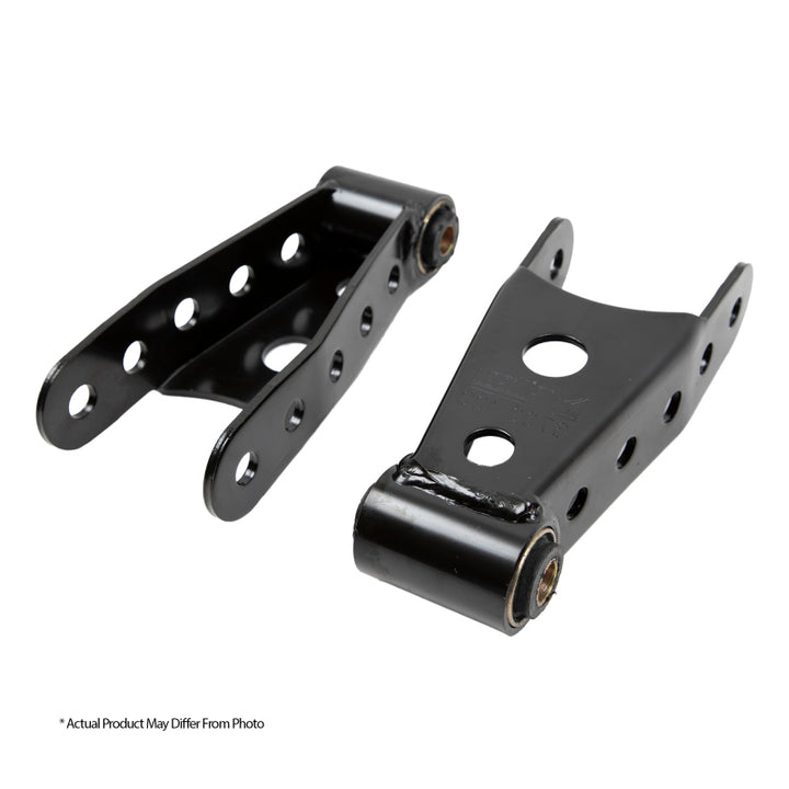 Belltech SHACKLE KIT FITS 2.5inch LEAF SPRG - Bull Strap