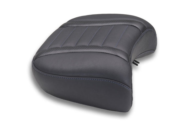 Mustang 23-25 Harley CVO Rd Glide Std, Str Glide and Rd Glide, Deluxe Touring Wide Passenger Black - Bull Strap
