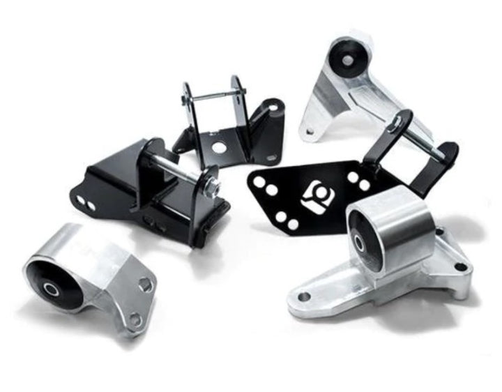 Innovative 96-00 Civic K-Series Silver Aluminum Mounts 75A Bushings (EG/DC Subframe) - Bull Strap