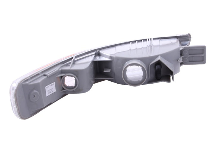 ANZO 1998-2001 Acura Integra Euro Parking Lights Chrome w/ Amber Reflector - Bull Strap