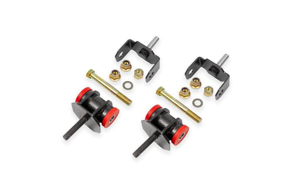 BMR 97-04 Chevrolet C5 Corvette (Inc. Z06) Polyurethane Motor Mount Kit - Black Hammertone - Bull Strap