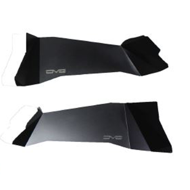 DV8 Offroad 07-18 Jeep Wrangler JK Rear Aluminum Inner Fender - Black - Bull Strap