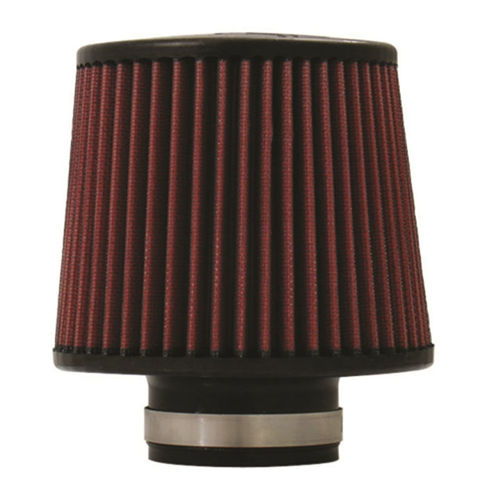 Injen High Performance Air Filter - 2.50 Black Filter 6 Base / 5 Tall / 5 Top - Bull Strap