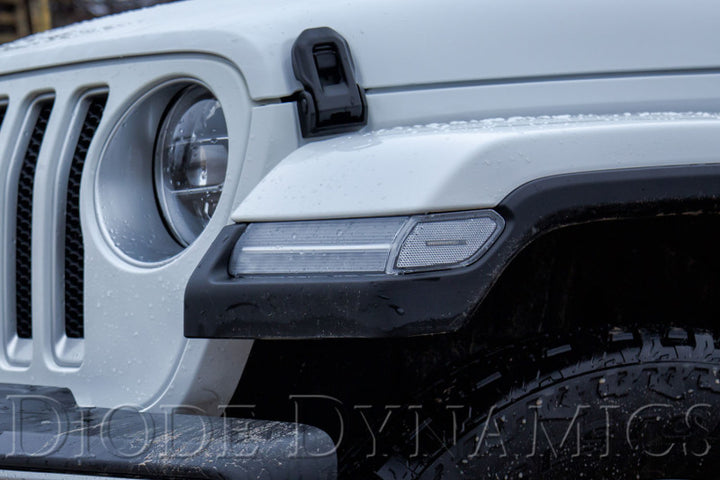 Diode Dynamics 18-21 Jeep JL Wrangler/Gladiator Sidemarkers Clear (set) - Bull Strap