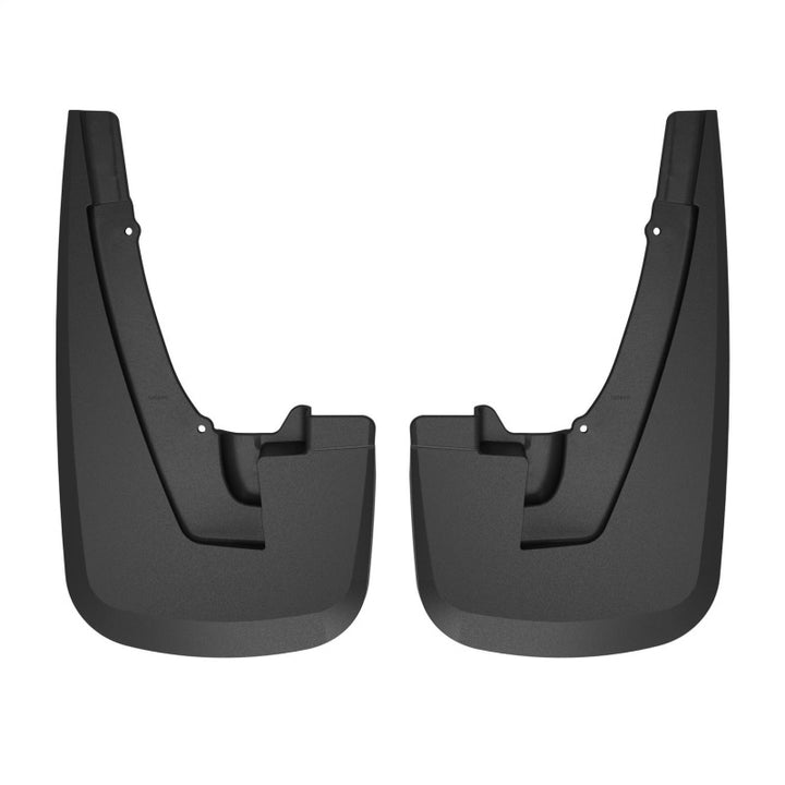 Husky Liners 19-22 RAM 2500/3500 w/o OEM Fender Flares Custom Front Mud Guards - Black - Bull Strap