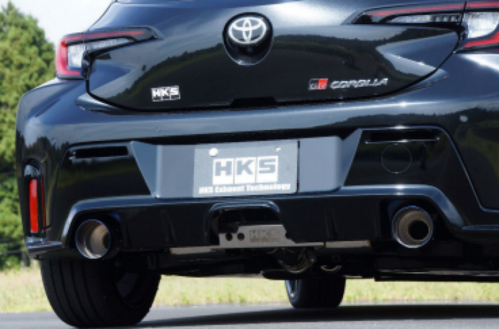HKS Toyota GR Corolla LEGAMAX Sports Exhaust (Use w/ PN G89580-T76010-00) - Bull Strap