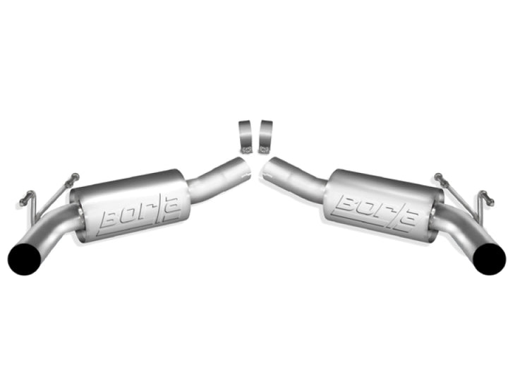 Borla 2010 Camaro 6.2L ATAK Exhaust System w/o Tips works With Factory Ground Effects Package (rear - Bull Strap