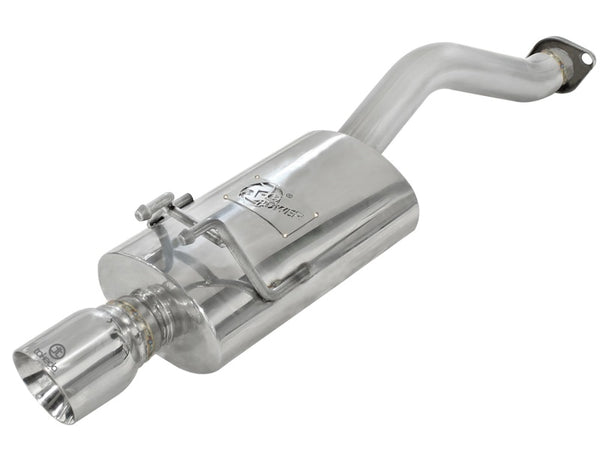 aFe Takeda Exhaust 2.5in Dia 304SS Axle-Back w/Polished Tip 06-11 Honda Civic EX Sedan L4 1.8L - Bull Strap