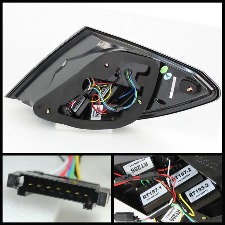 Spyder Mercedes Benz W204 C-Class 08-11 LED Tail Lights Incandescent only - Blk ALT-YD-MBZC08-LED-BK - Bull Strap