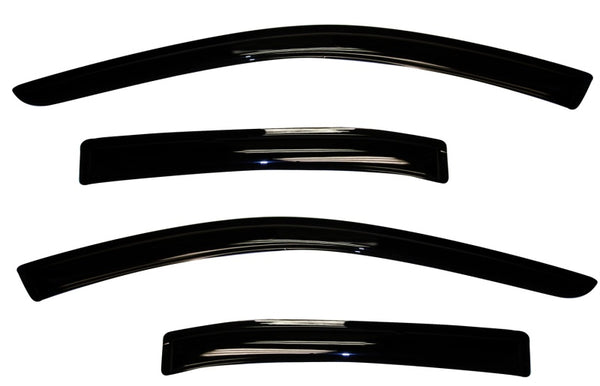 AVS 10-18 Ford Taurus Ventvisor Outside Mount Window Deflectors 4pc - Smoke - Bull Strap