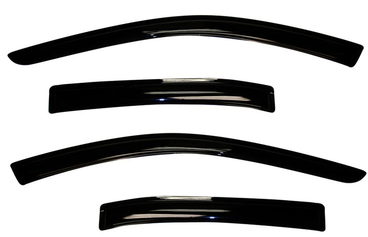 AVS 10-18 Ford Taurus Ventvisor Outside Mount Window Deflectors 4pc - Smoke - Bull Strap