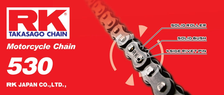 RK Chain 530-110 - Natural - Bull Strap