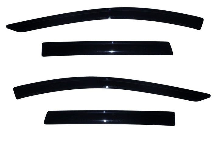 AVS 13-18 Ford Escape Ventvisor Outside Mount Window Deflectors 4pc - Smoke - Bull Strap