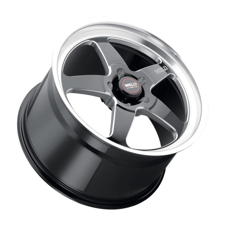 Weld S104 18x9 Ventura 5x114.3 ET29 BS6.1 Gloss BLK MIL DIA 72.56 - Bull Strap