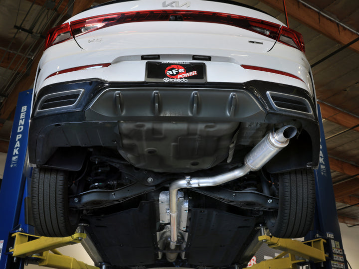 aFe 21-24 Kia K5 Takeda 2.5in 304 Stainless Steel Cat-Back Exhaust System - Bull Strap