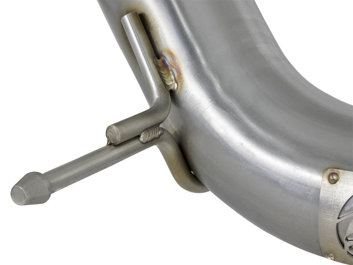 aFe Twisted Steel 3in Rear Down-Pipe/Mid Pipe 2017+ Honda Civic Type R I4 2.0L (t) - Bull Strap
