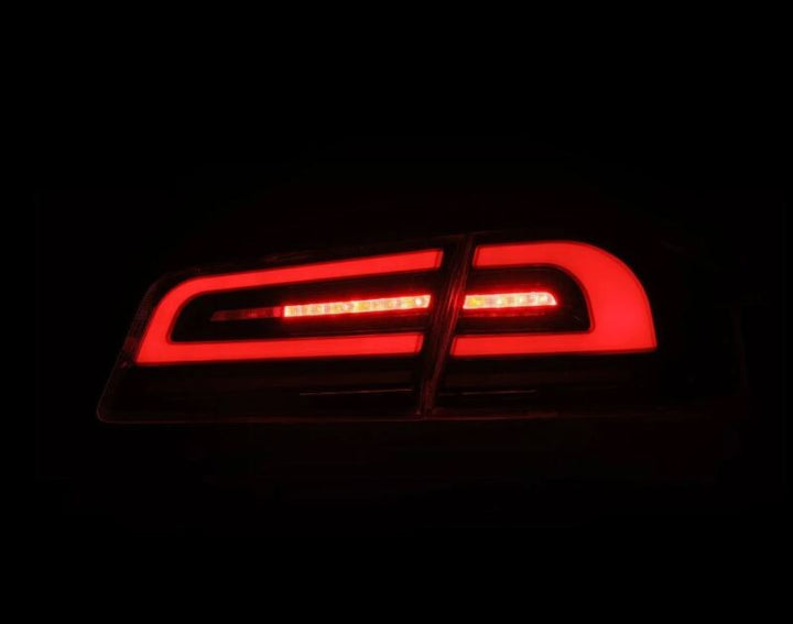 AlphaRex 12-21 Tesla Model S LUXX-Series LED Tail Lights - Black - Bull Strap