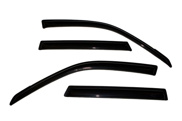 AVS 06-09 Suzuki Grand Vitara Ventvisor Outside Mount Window Deflectors 4pc - Smoke - Bull Strap