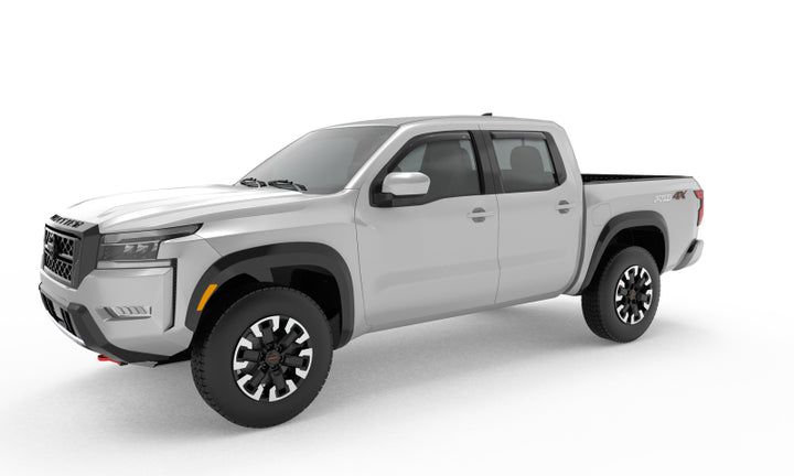 AVS 2022 Nissan Frontier Crew Cab Ventvisor In-Channel Window Deflectors - 4pc - Smoke - Bull Strap