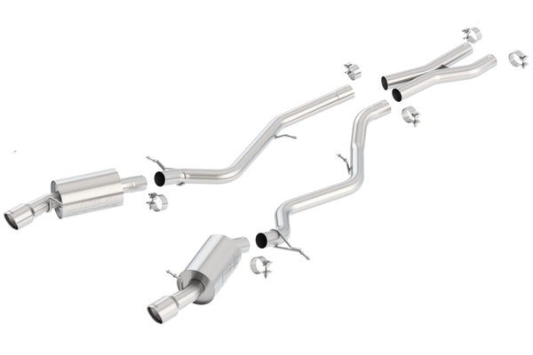 Borla 07-08 BMW 335i coupe/sedan aggressive catback exhaust system - Bull Strap