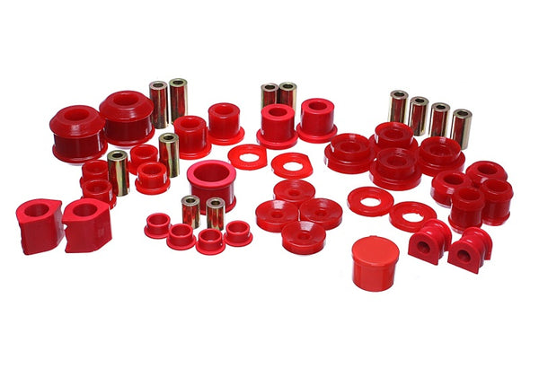 Energy Suspension 06-11 Honda Civic Si Red Master Bushing Set - Bull Strap