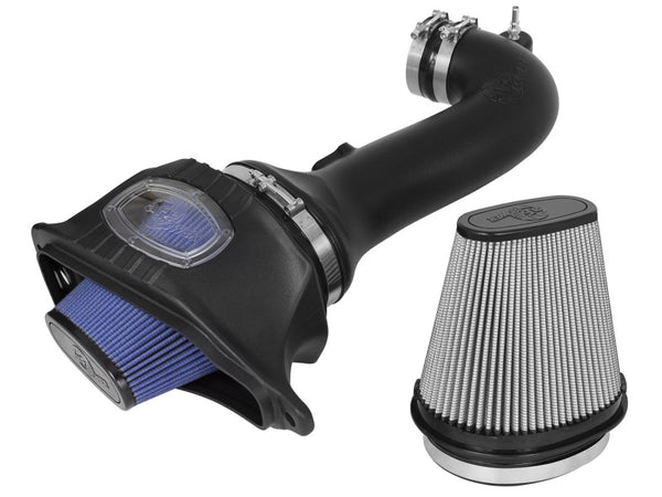 aFe Momentum Air Intake System PRO 5R w/ Extra Filter 15 Chevy Corvette Z06 (C7) V8 6.2L (SC) - Bull Strap