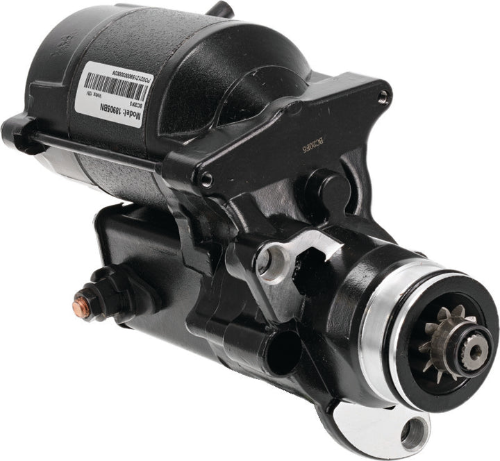 Bikers Choice 07-17 Big Twin 06 Dyna Except M-8 Black 1.4KW Starter - Bull Strap