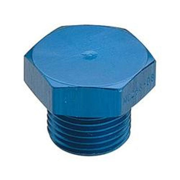 Fragola -6AN Aluminum Flare Port Plug 9/16-18 - Bull Strap