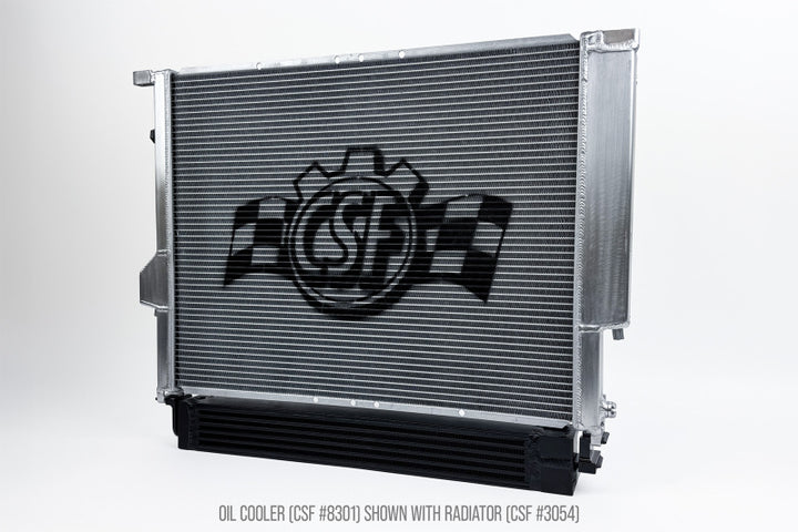 CSF 92-99 BMW E36 Euro Spec High Performance All Aluminum Engine Oil Cooler - Bull Strap