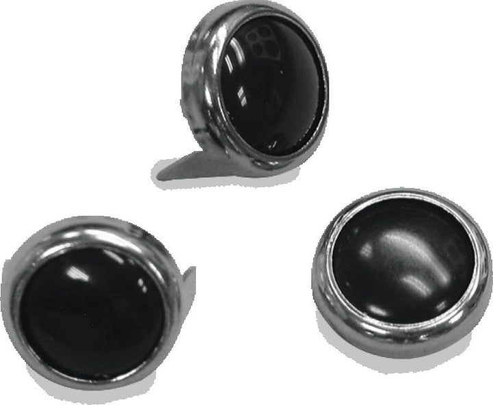 Mustang Studs 12.5mm (Bag of 10) - Black - Bull Strap