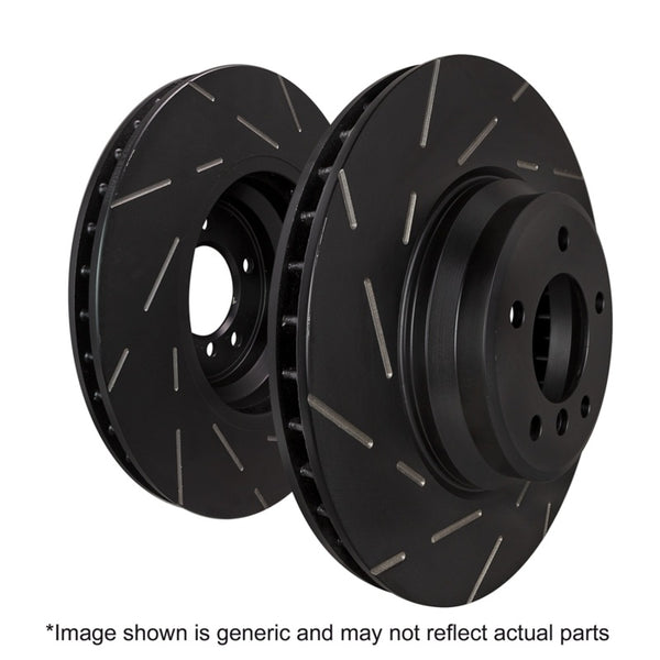 EBC 2021+ Ford Bronco / 19-23 Ford Ranger 2WD 2.3T (Gas) USR Slotted Rear Rotors - Bull Strap