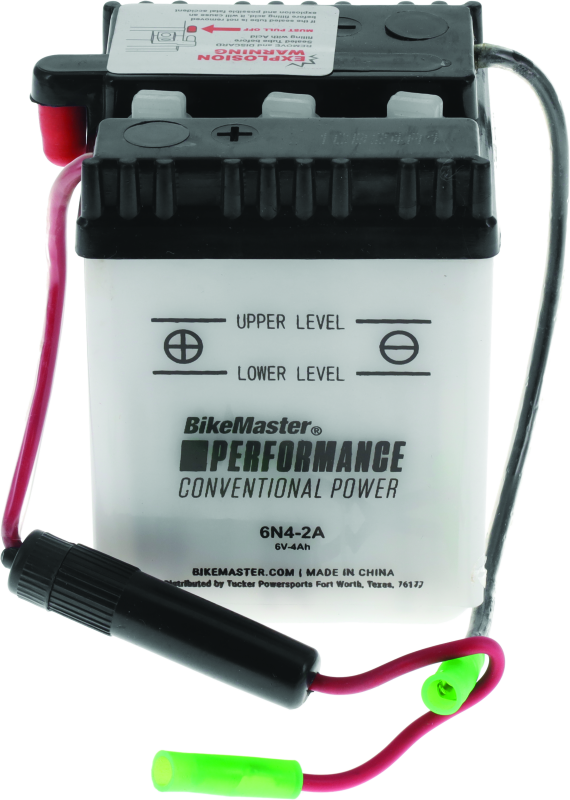 BikeMaster Battery - 6N4-2A - Bull Strap