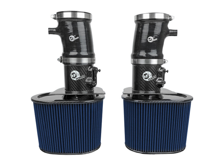 aFe 15-21 Lamborghini Huracan V10-5.2L Track Series Intake System w/ Pro 5R Filter - Bull Strap
