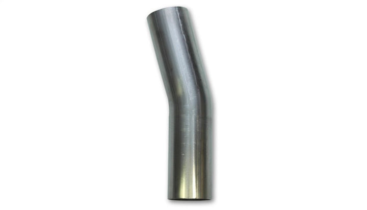 Vibrant 2.5in O.D. T304 SS 15 deg Mandrel Bend 5in x 5in leg lengths (3.5in Centerline Radius) - Bull Strap