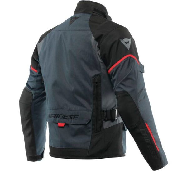 Dainese Tempest 3 D Dry Jacket Ebony/Black/Lava Red Size - 60 - Bull Strap