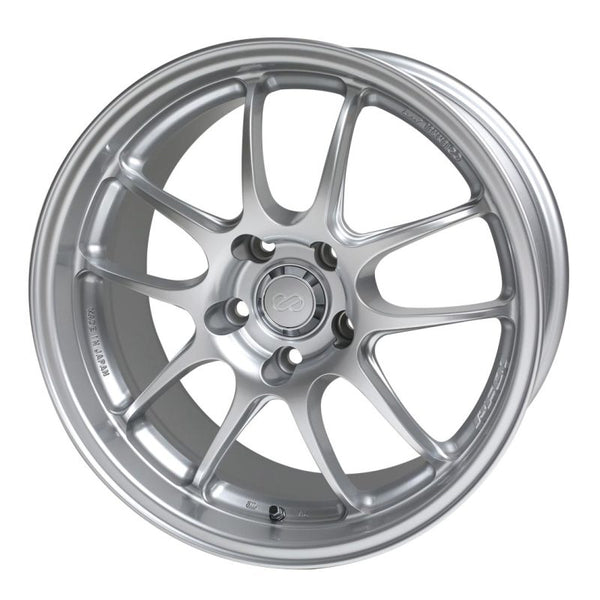 Enkei PF01 18x10.5 5x114.3 38mm Offset Silver Wheel - Bull Strap