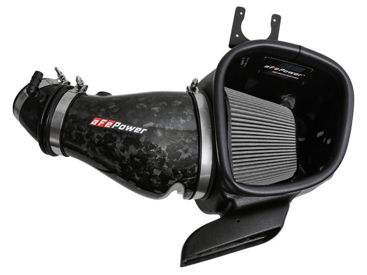 aFe 2021 Dodge Durango SRT Hellcat Track Series Carbon Fiber Cold Air Intake System w/ Pro DRY S - Bull Strap