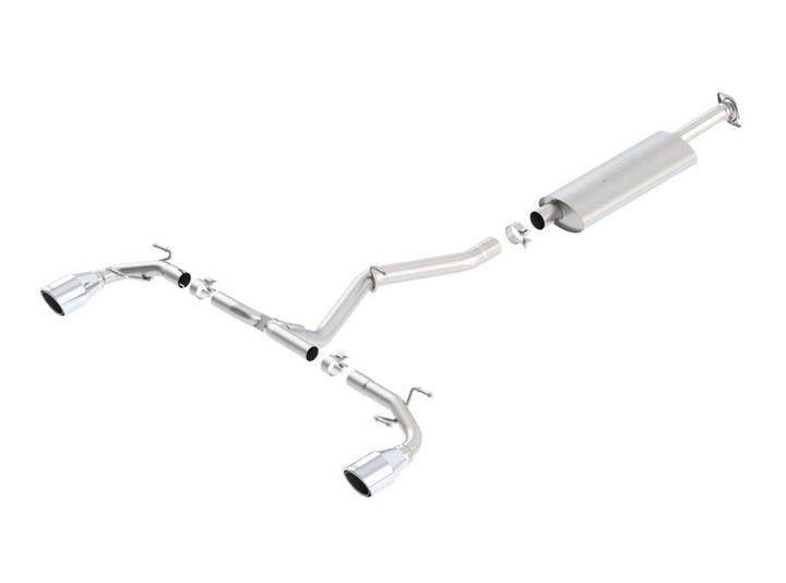 Borla 13-15 Scion FR-S 2.0L 4cyl 6spd / 13 Subaru BRZ 2.0L 4cyl 6spd SS Catback Exhaust - Bull Strap