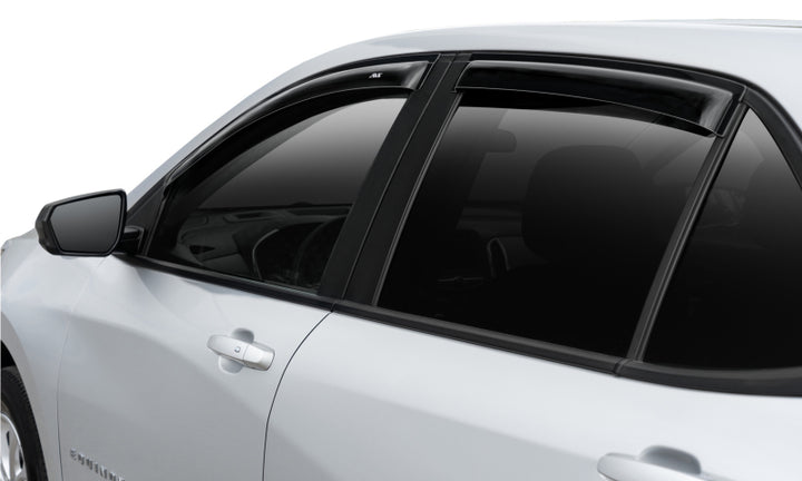 AVS 2018 Chevy Equinox Ventvisor Outside Mount Window Deflectors 4pc - Smoke - Bull Strap