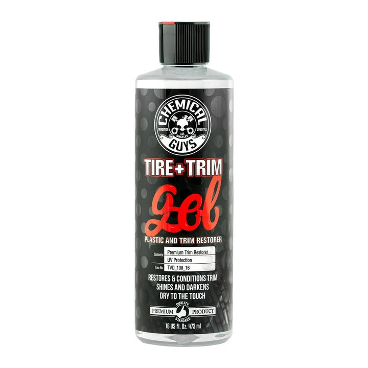 Chemical Guys Tire & Trim Gel for Plastic & Rubber - 16oz - Bull Strap