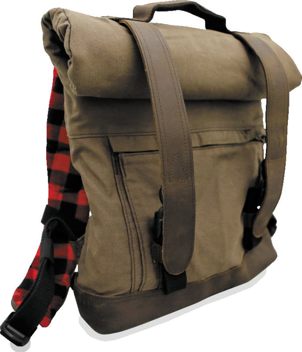 Burly Brand Voyager Back Pack - Dark Oak - Bull Strap