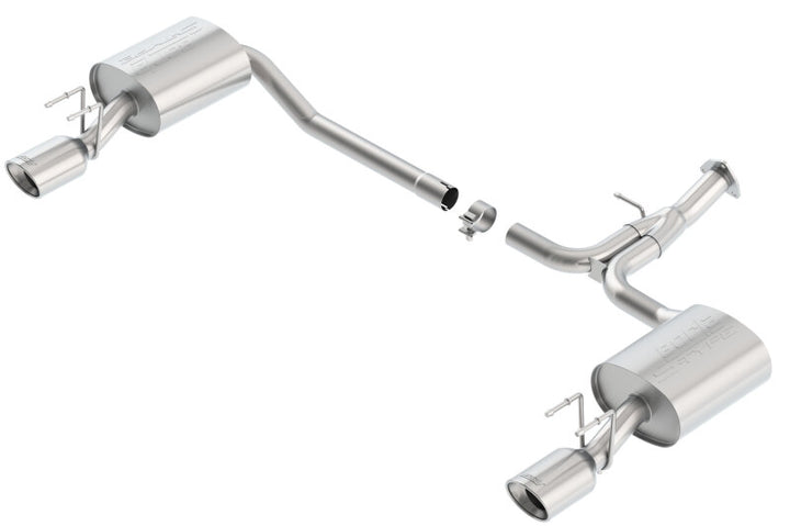 Borla 13-15 Honda Accord Coupe 3.5L FWD SS Rear Section Single Split Rear Exit Touring Exhaust - Bull Strap