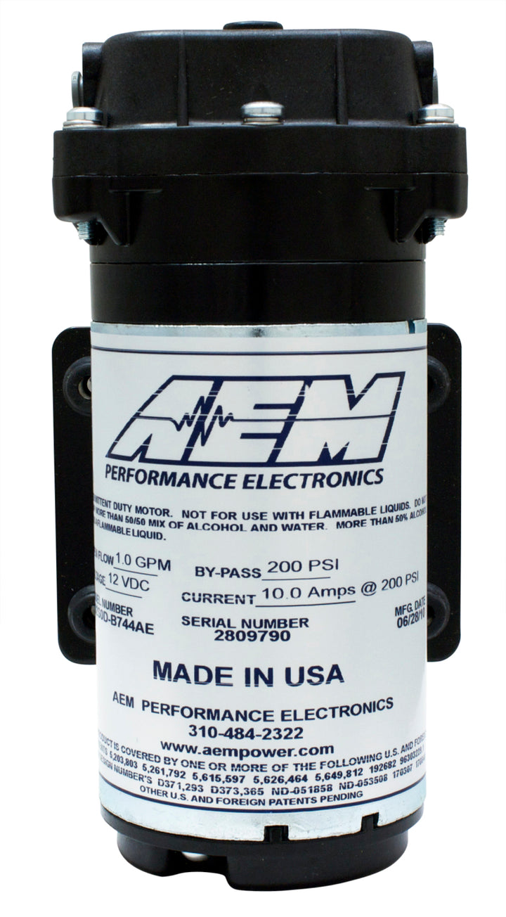 AEM Water / Methanol Injection 6-Amp Recirculation-Style Pump 200psi for One-Gallon Kit **replacemen - Bull Strap